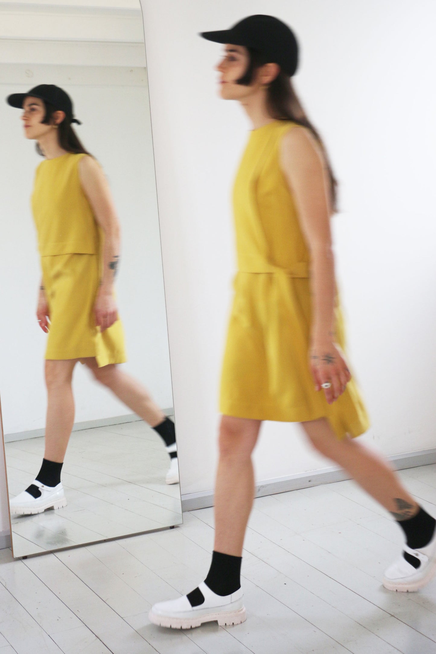 VESTIDO THAI CUPRO AMARILLO