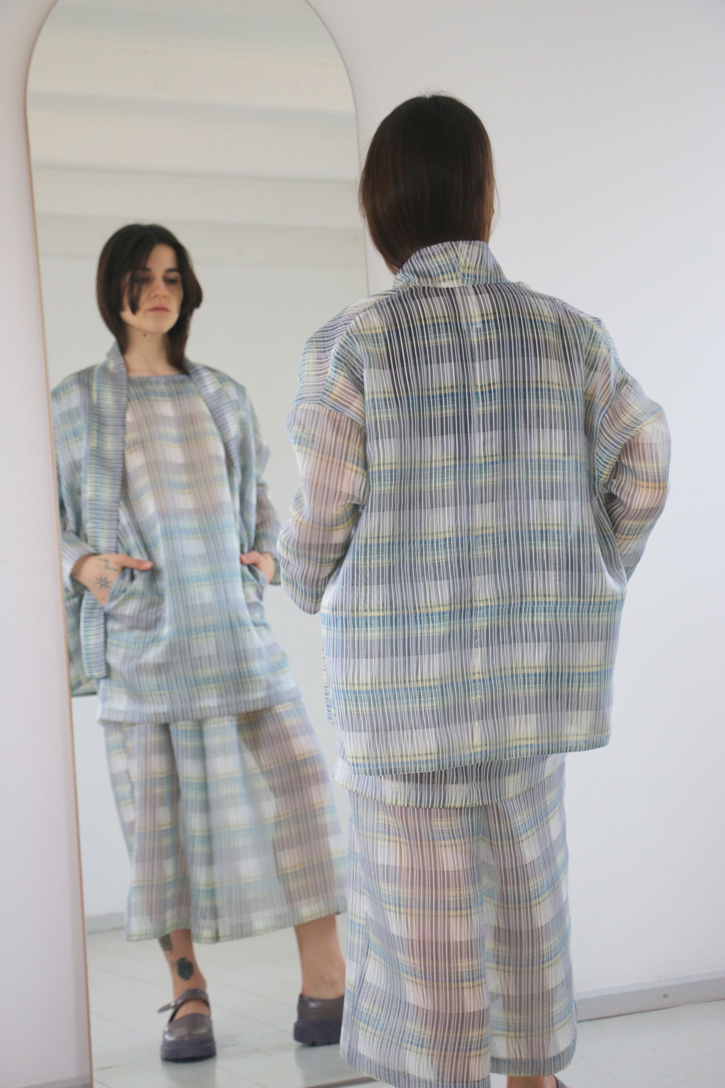 CHAQUETA KIMONO LINEAS