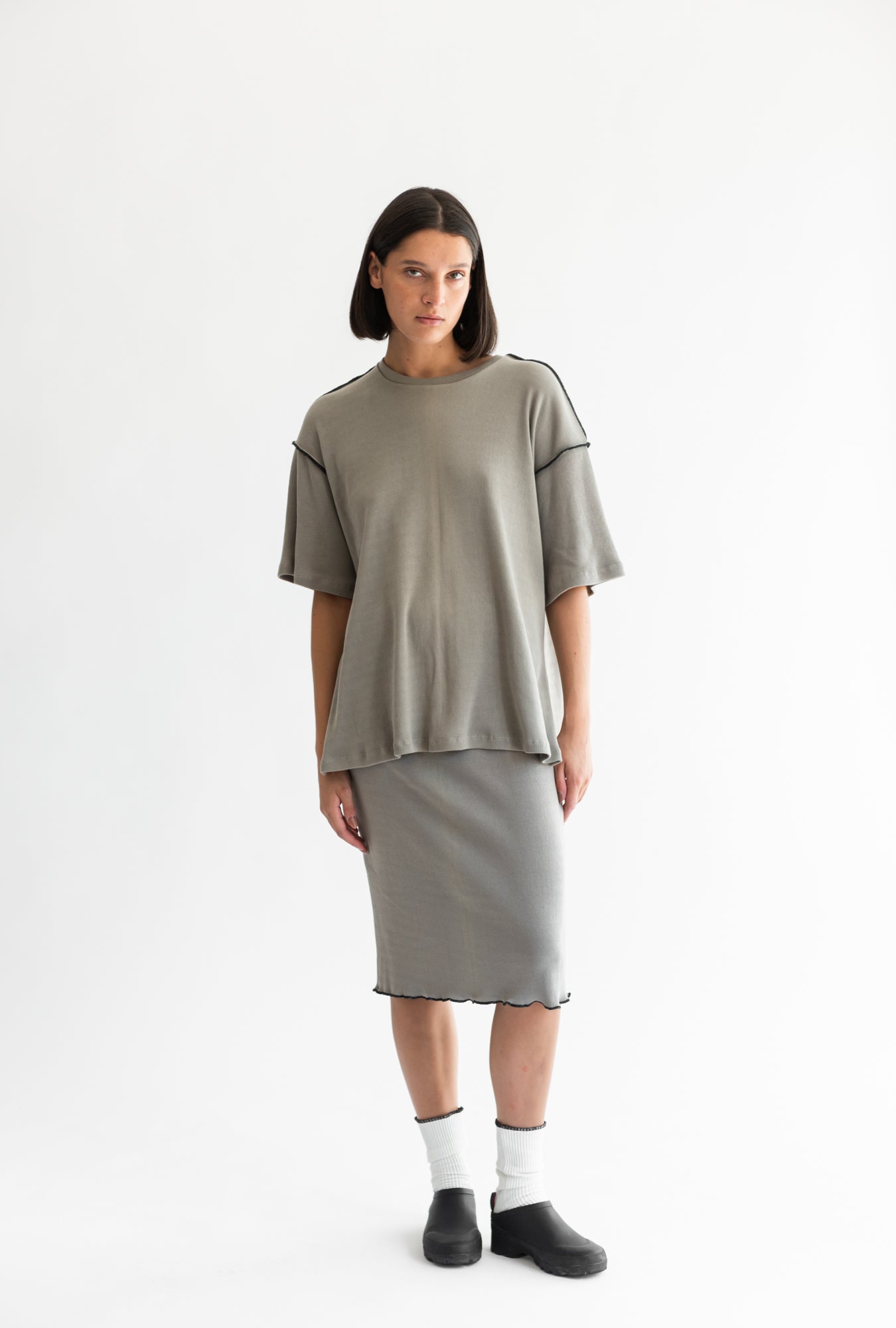 POLERA MAXI PUÑO SALVIA