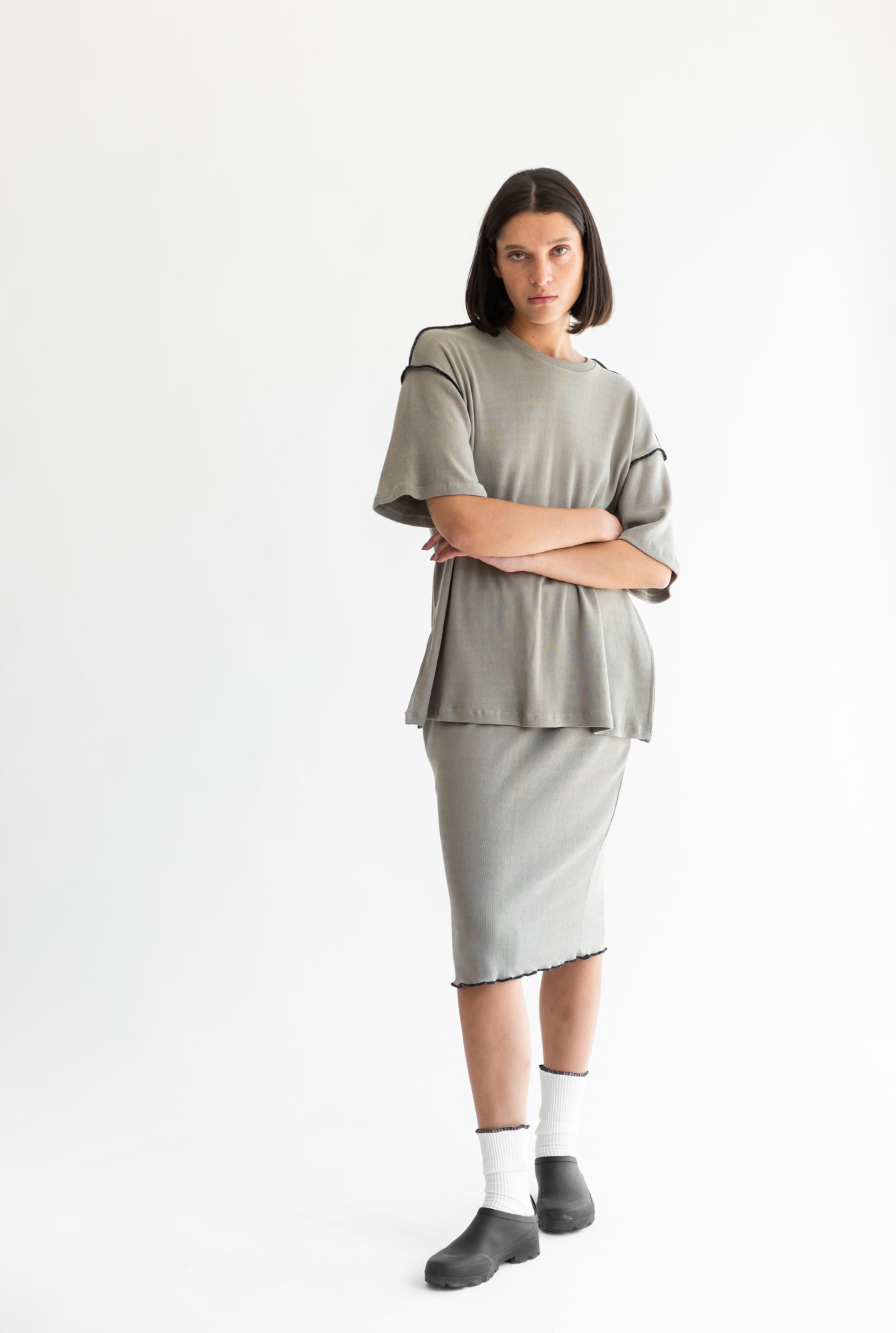 POLERA MAXI PUÑO SALVIA