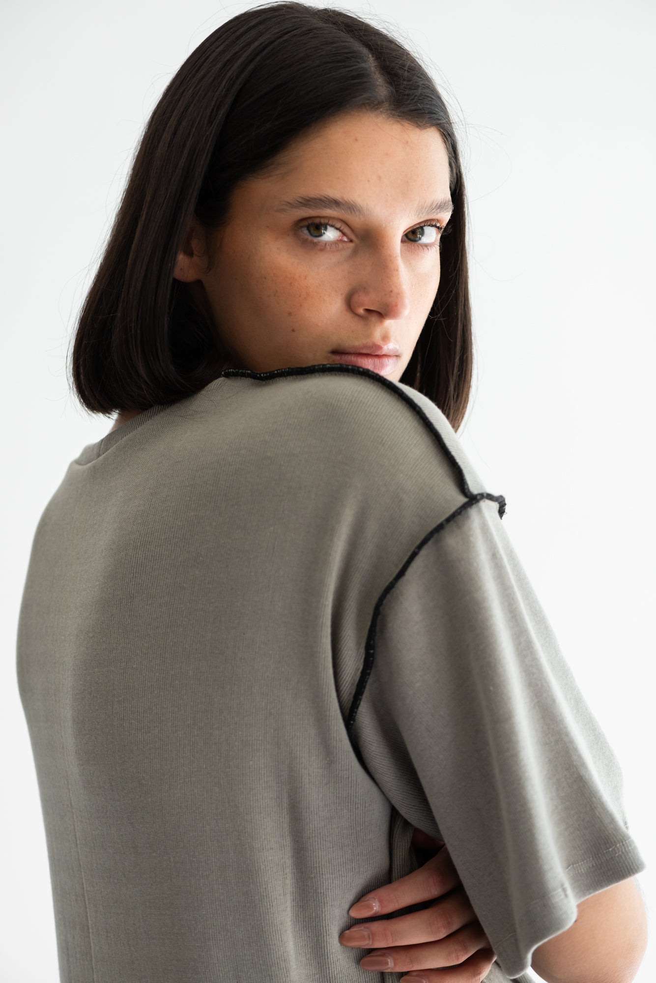 POLERA MAXI PUÑO SALVIA