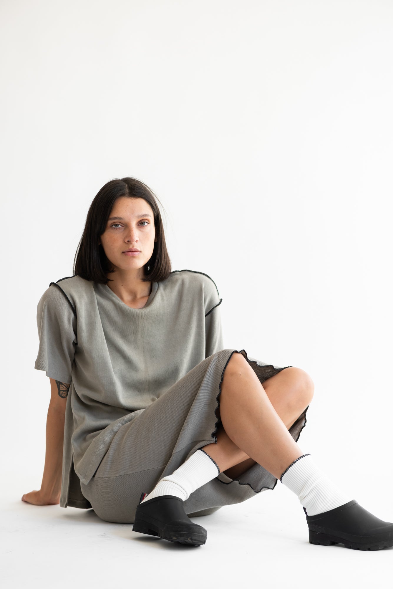 POLERA MAXI PUÑO SALVIA