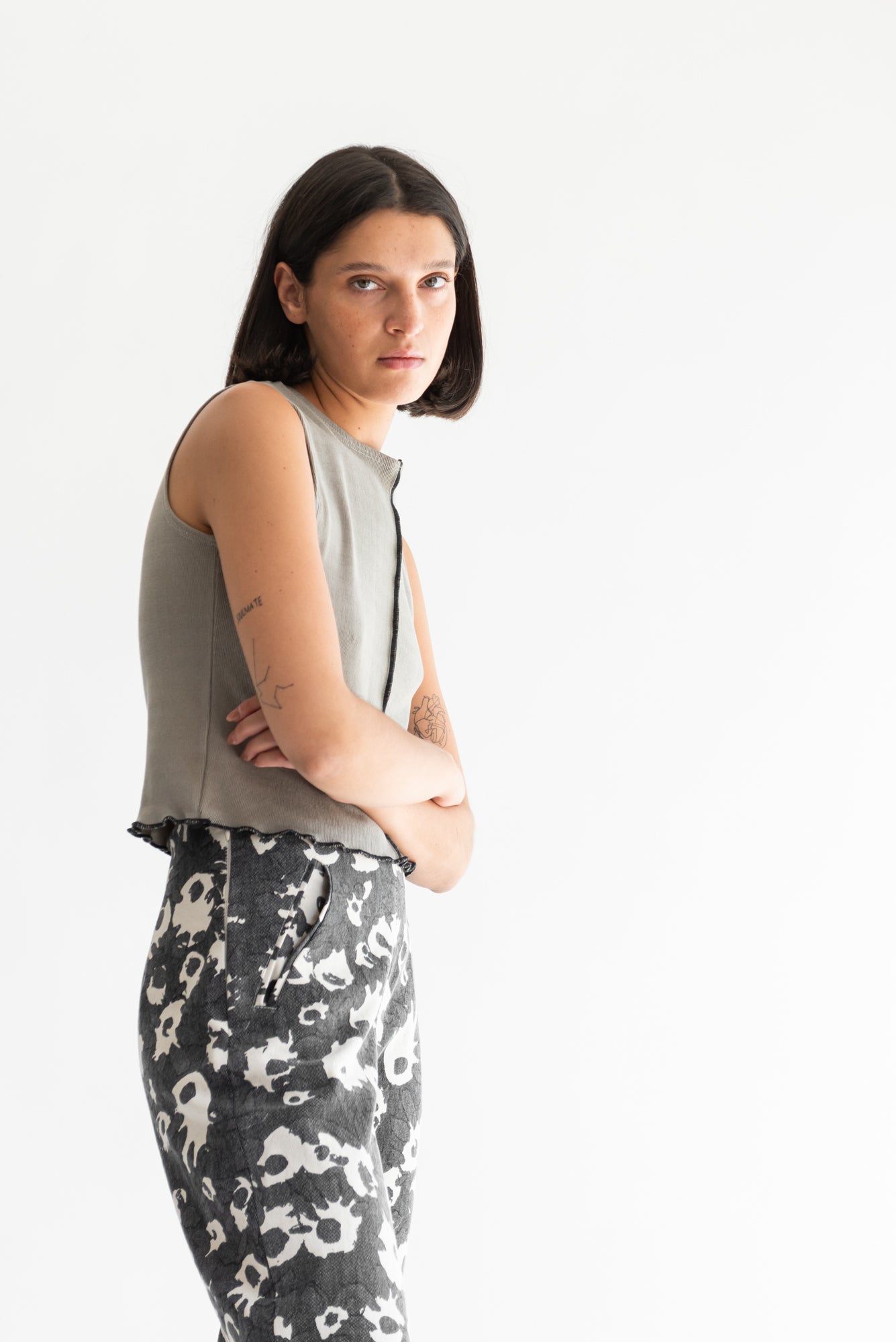 PANTALON LISA MESCLILLA ESTAMPADA