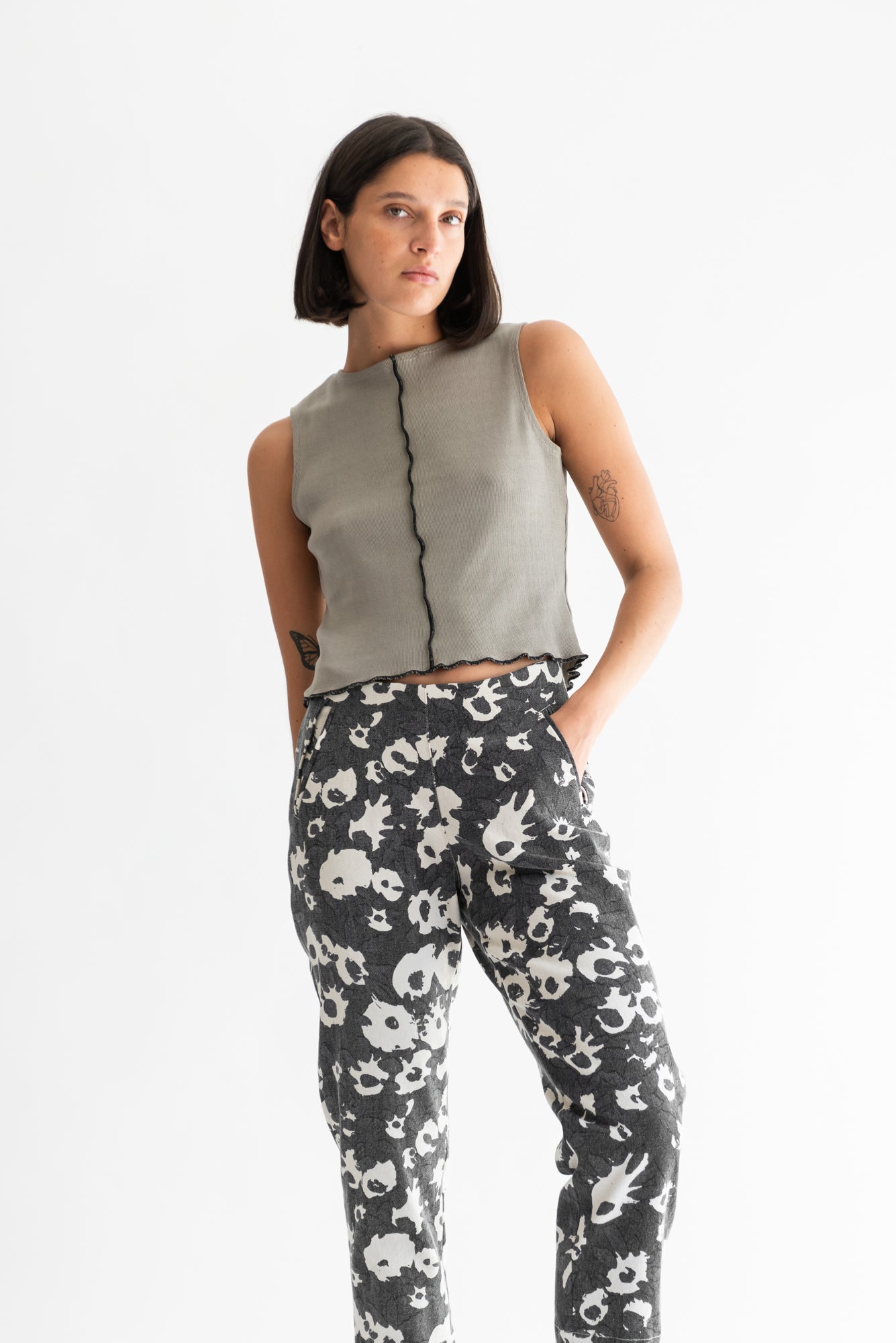 PANTALON LISA MESCLILLA ESTAMPADA