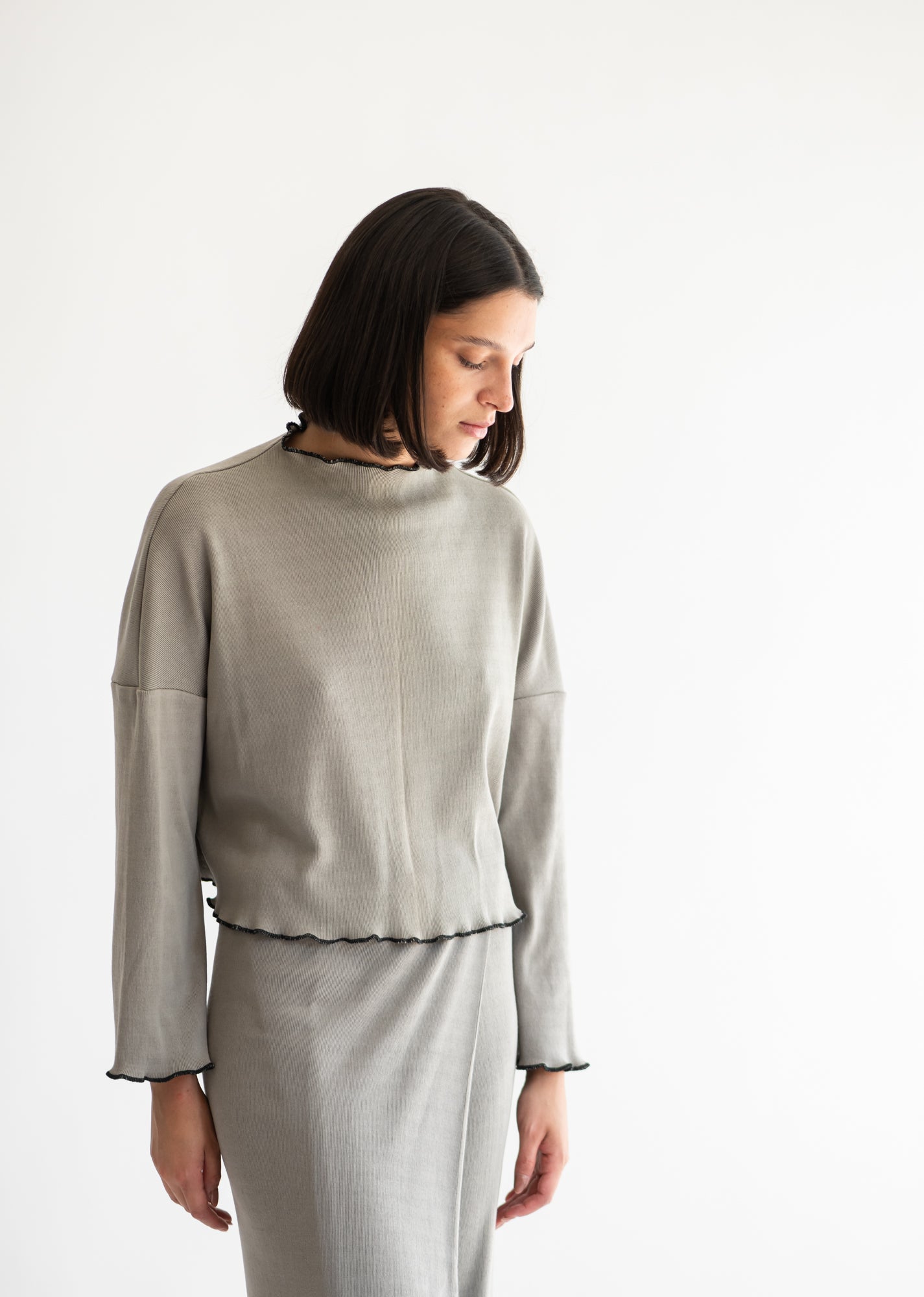 POLERA LIA PUÑO SALVIA