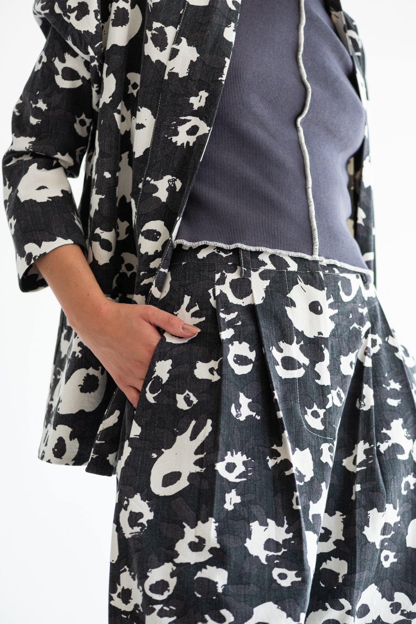 CHAQUETA KIMONO ALGODON ESTAMPADO