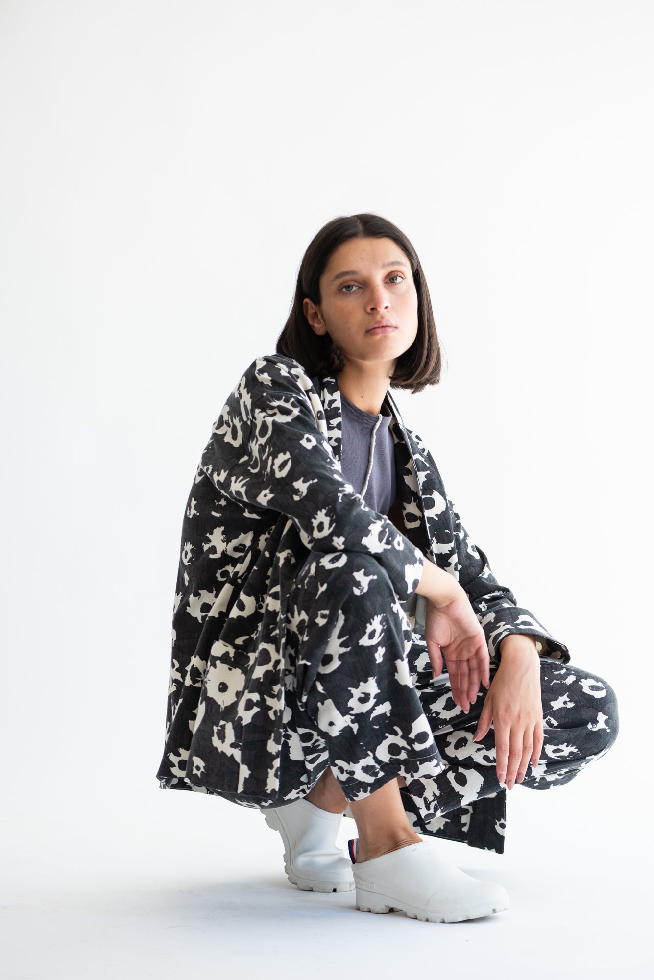 CHAQUETA KIMONO ALGODON ESTAMPADO