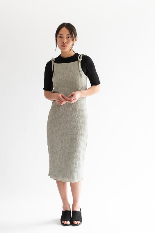 VESTIDO TIRANTES REVERSIBLE SALVIA/NEGRO