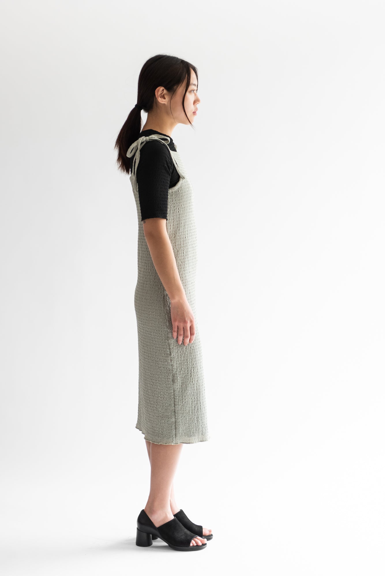 VESTIDO TIRANTES REVERSIBLE SALVIA/NEGRO