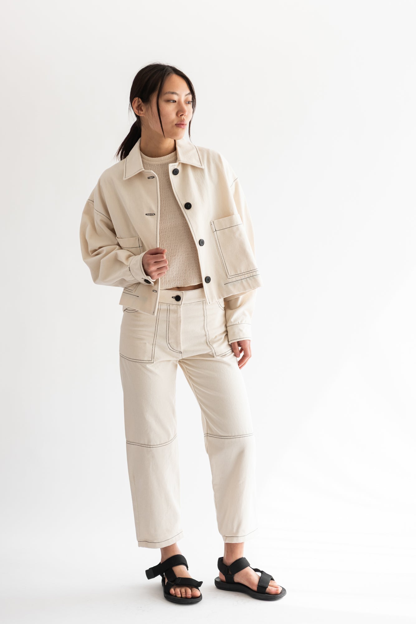 CHAQUETA OMI MESCLILLA CRUDO