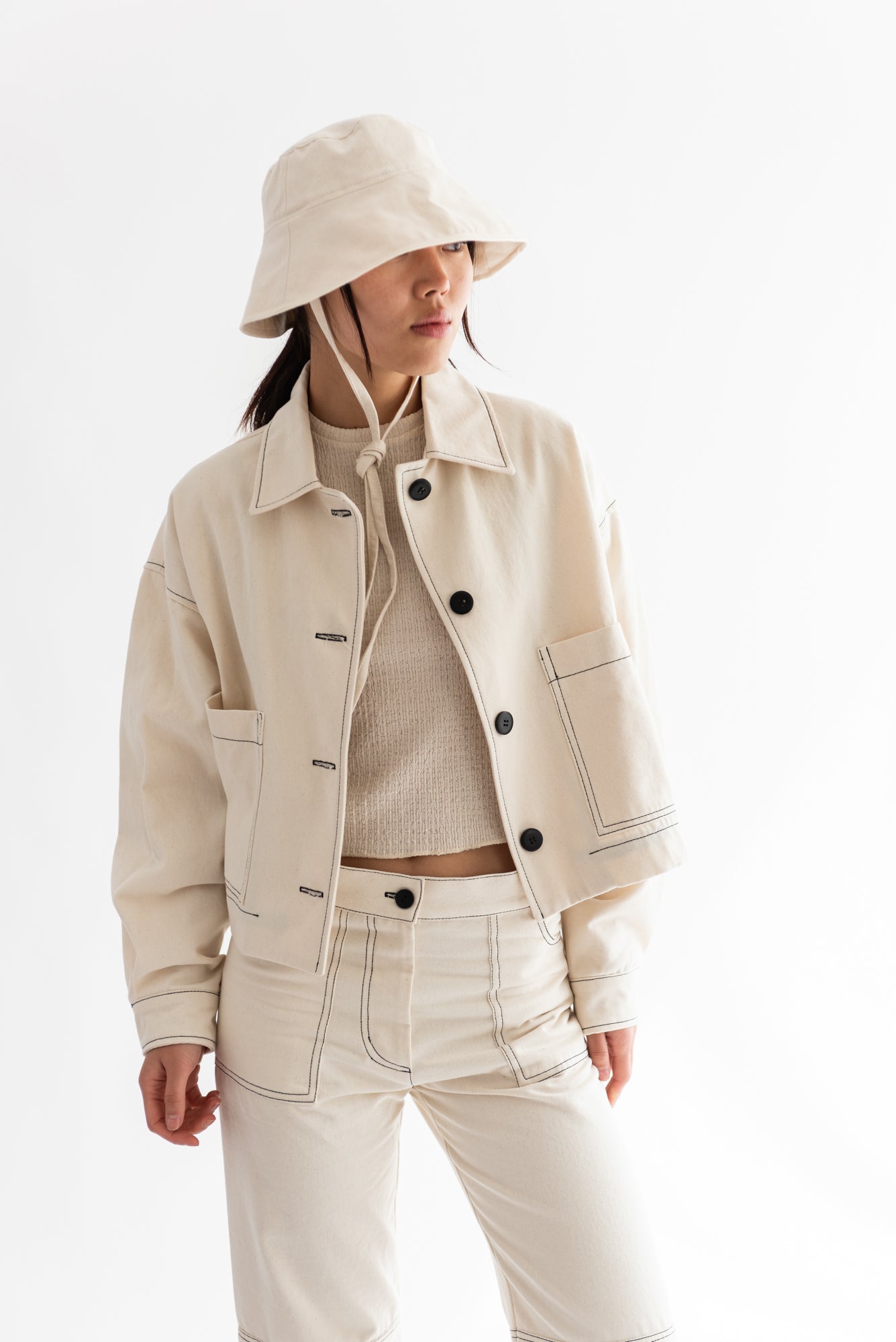 CHAQUETA OMI MESCLILLA CRUDO