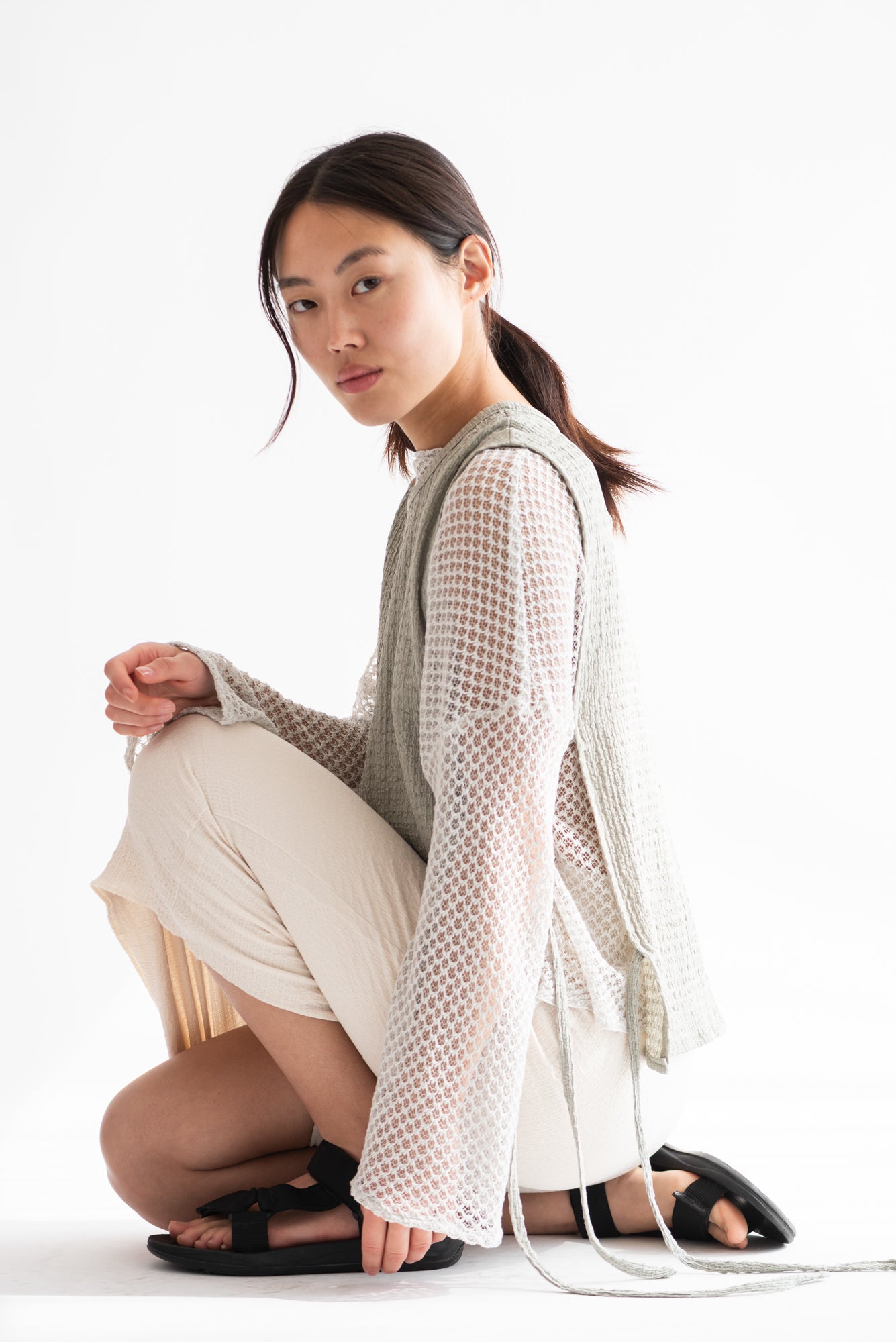 POLERA LIA ENCAJE BLANCO PERLA