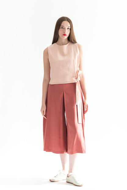 PANTALON JAPO CUPRO TERRACOTA