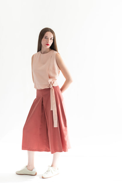 PANTALON JAPO CUPRO TERRACOTA