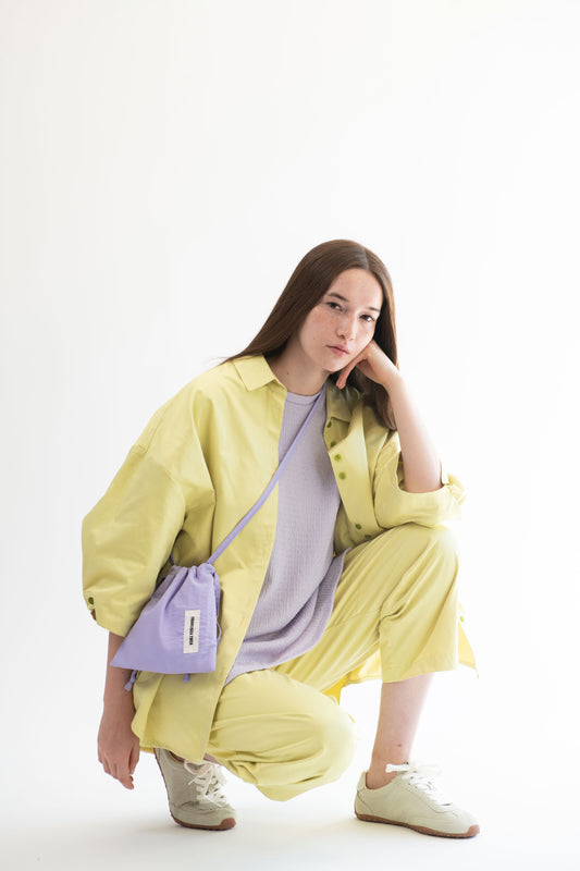 CAMISA 3/4 GABARDINA LIMON