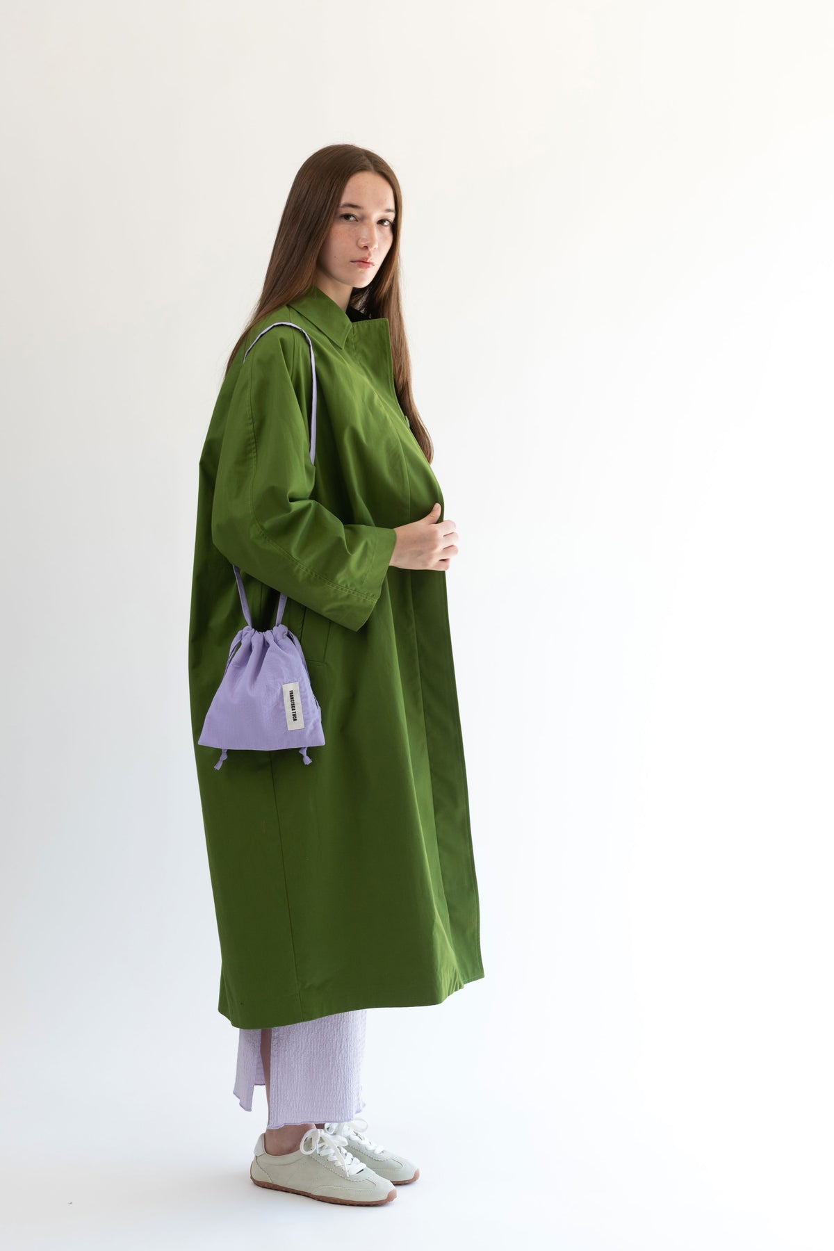 TRENCH ALGODON VERDE