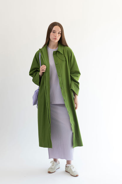 TRENCH ALGODON VERDE