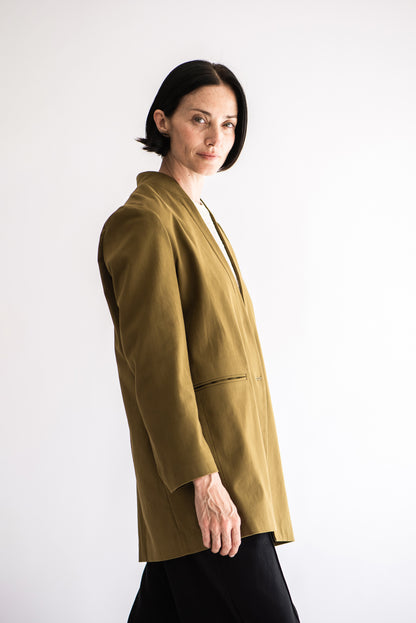 BLAZER LISA GABARDINA OLIVA