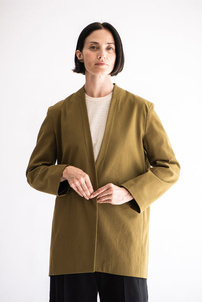 BLAZER LISA GABARDINA OLIVA