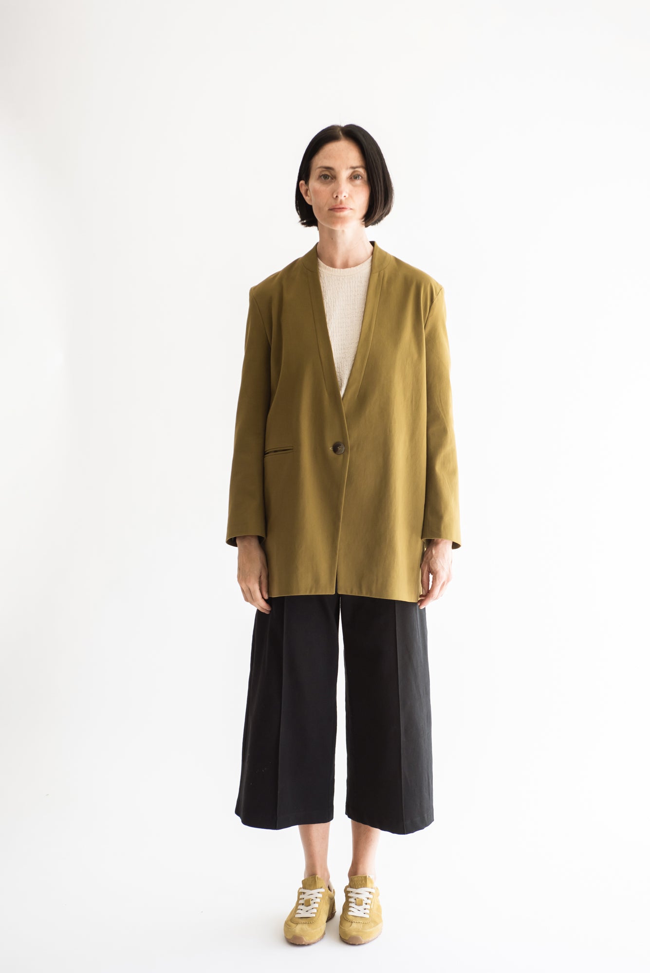 BLAZER LISA GABARDINA OLIVA