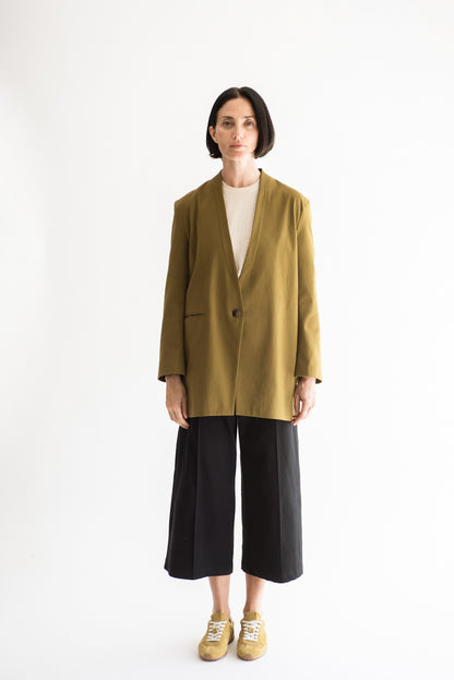 BLAZER LISA GABARDINA OLIVA