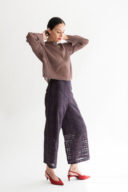 PANTALON VERA GASA BERENJENA