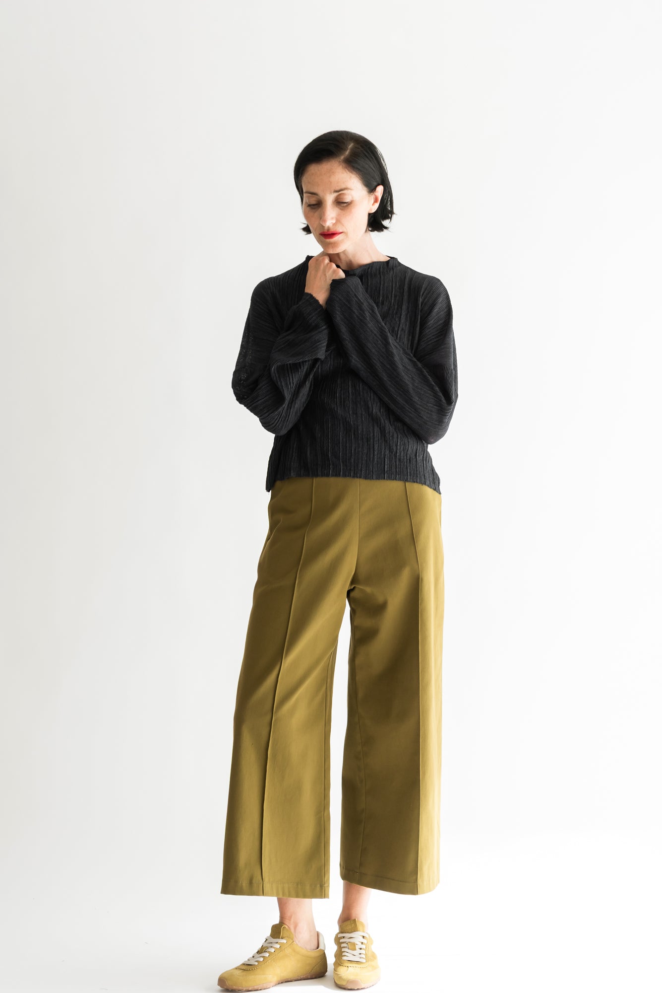 PANTALON VERA GABARDINA OLIVA