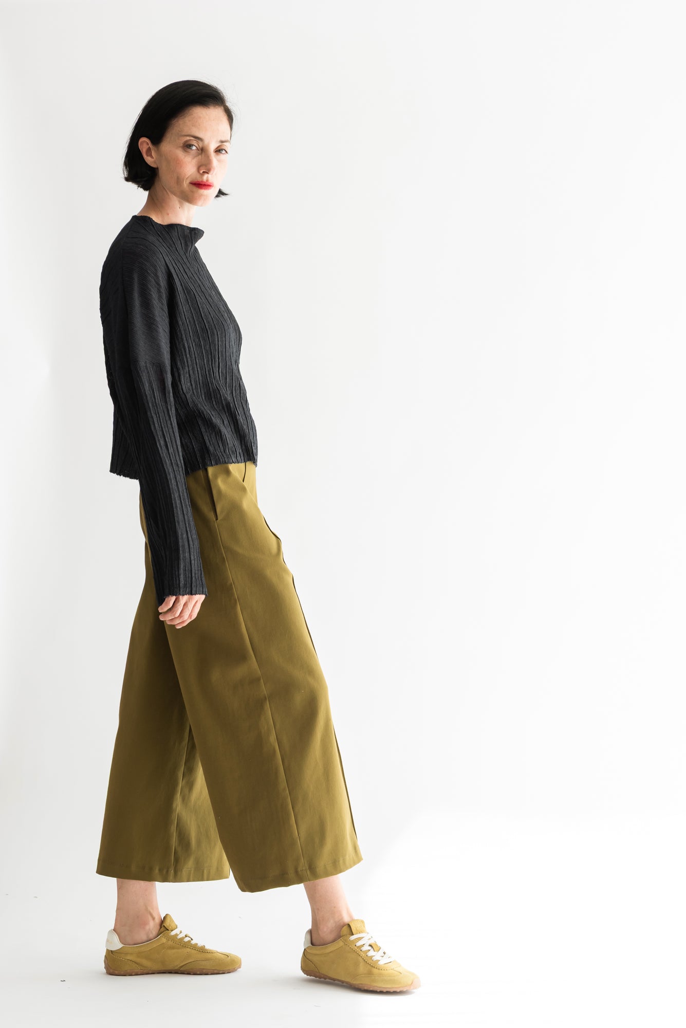 PANTALON VERA GABARDINA OLIVA