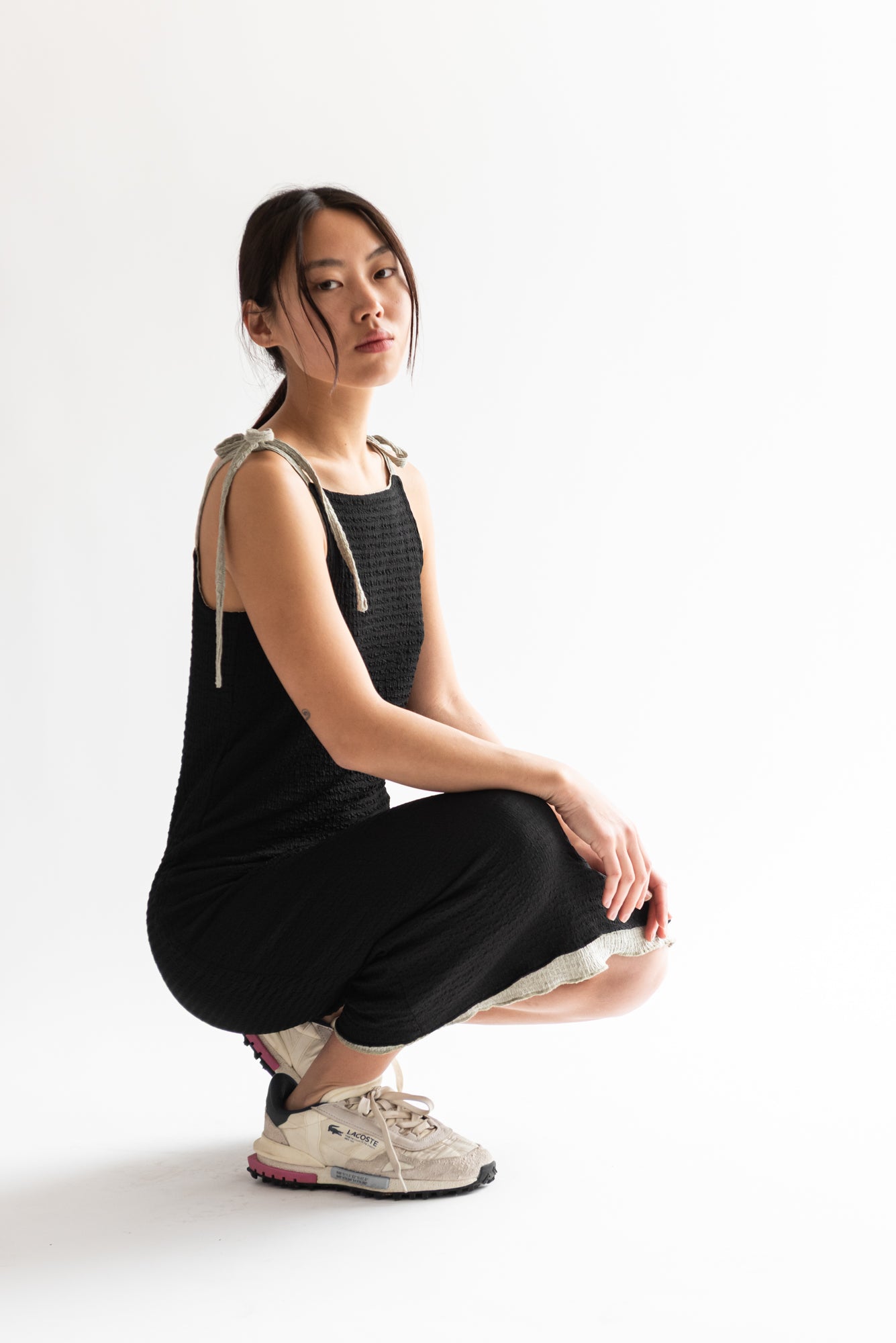 VESTIDO TIRANTES REVERSIBLE SALVIA/NEGRO