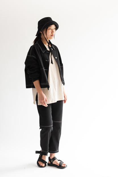 CHAQUETA OMI MESCLILLA NEGRO