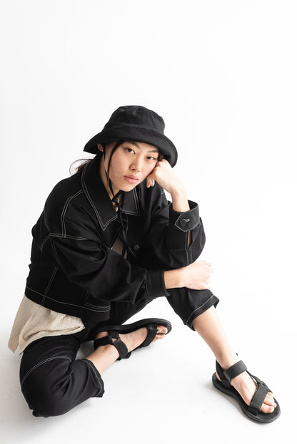 CHAQUETA OMI MESCLILLA NEGRO