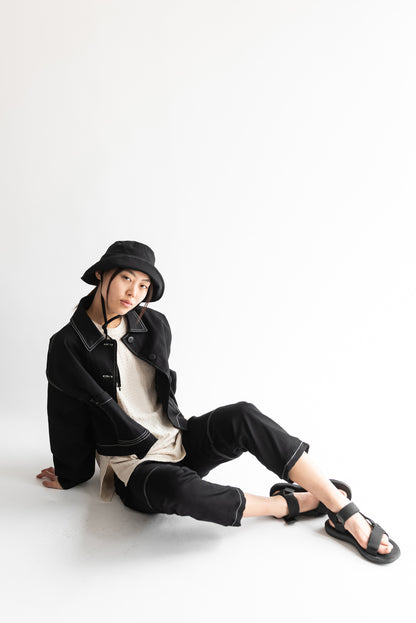 CHAQUETA OMI MESCLILLA NEGRO